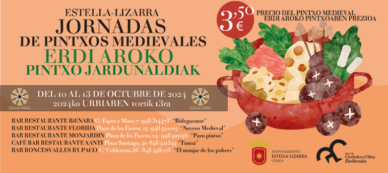 Jornadas de Pintxos Medievales / Erdi Aroko Pintxo Jardunaldiak