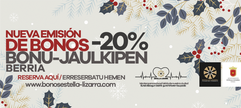 BONOS DE AYUDA AL COMERCIO 2025/ AYUNTAMIENTO DE ESTELLA-LIZARRA