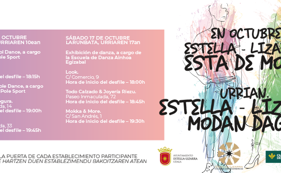 EN OCTUBRE, ESTELLA-LIZARRA ESTÁ DE MODA