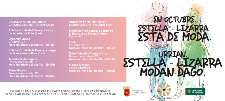 EN OCTUBRE, ESTELLA-LIZARRA ESTÁ DE MODA